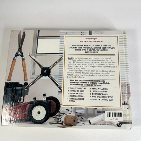 Vintage 1996 Reader’s Digest New Fix-It-Yourself Manual Hardcover Book - Picture 11 of 12